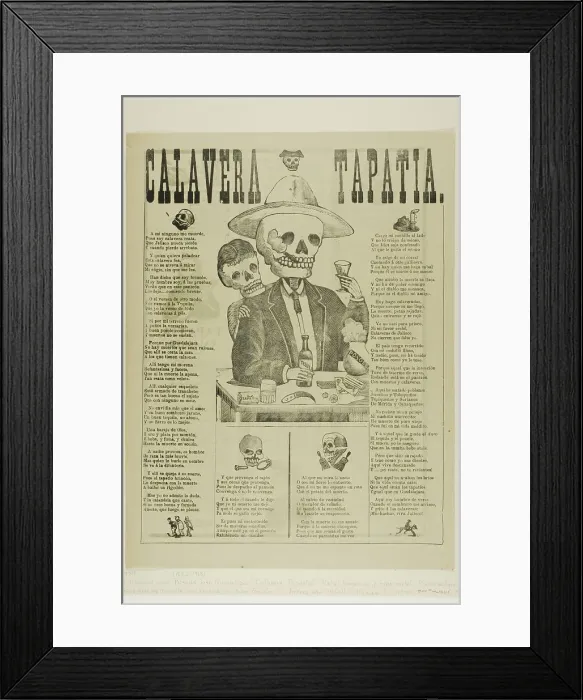 Framed Print : Calavera Tapatia, n.d. Creator: Manuel Manilla Framed Print : Calavera Tapatia, n.d. Creator: Manuel Manilla
