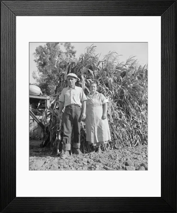 Framed Print : Rehabilitation family, near Visalia, California, 1938. Creator: Dorothea Lange Framed Print : Rehabilitation family, near Visalia, California, 1938. Creator: Dorothea Lange