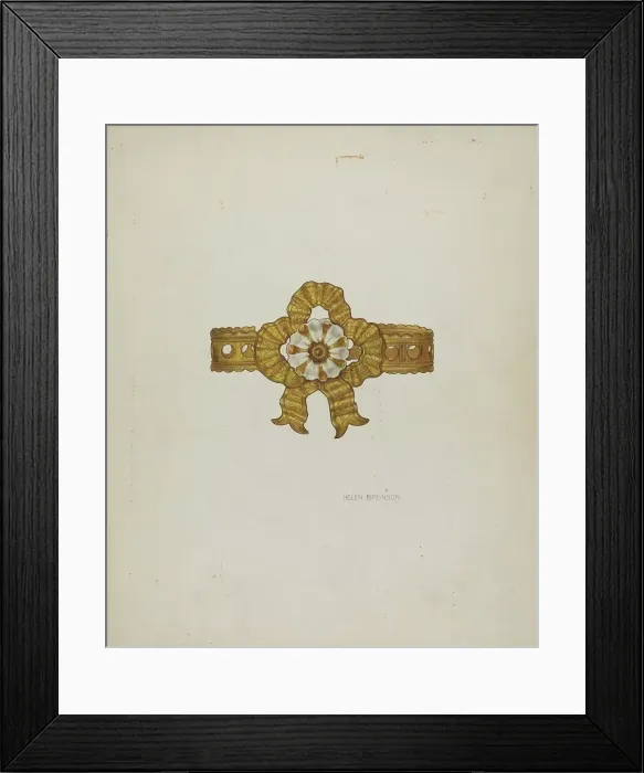 Framed Print : Tie-back, c. 1939. Creator: Helen Bronson Framed Print : Tie-back, c. 1939. Creator: Helen Bronson