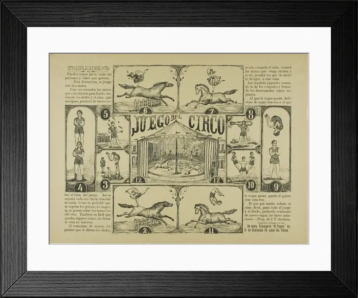 Framed Print : Circus Game, n.d. Creator: Manuel Manilla Framed Print : Circus Game, n.d. Creator: Manuel Manilla