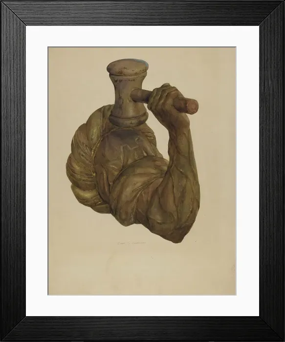Framed Print : Gold Beater's Sign, c. 1938. Creator: Elmer G Anderson Framed Print : Gold Beater's Sign, c. 1938. Creator: Elmer G Anderson