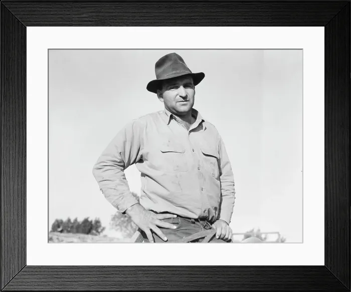 Framed Print : Purchase farm under Bankhead-Jones Act (Tenant Purchase), near Stockton, California, 1938. Creator: Dorothea Lange Framed Print : Purchase farm under Bankhead-Jones Act (Tenant Purchase), near Stockton, California, 1938. Creator: Dorothea Lange