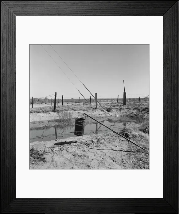 Framed Print : Water supply, California squatter camp near Calipatria, California, 1937. Creator: Dorothea Lange Framed Print : Water supply, California squatter camp near Calipatria, California, 1937. Creator: Dorothea Lange
