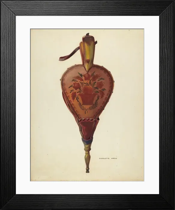 Framed Print : Bellows, c. 1937. Creator: Charlotte Angus Framed Print : Bellows, c. 1937. Creator: Charlotte Angus