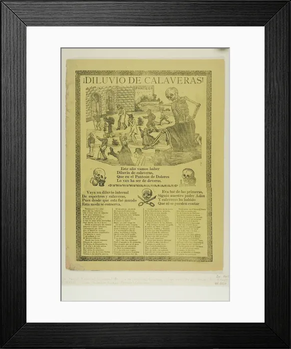Framed Print : Flood of Calaveras!, n.d. Creator: Manuel Manilla Framed Print : Flood of Calaveras!, n.d. Creator: Manuel Manilla