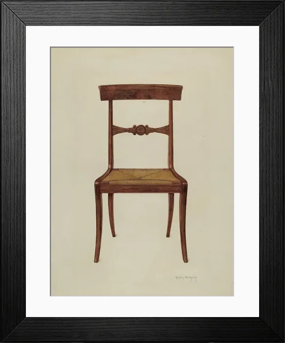 Framed Print : Chair, c. 1937. Creator: Helen Bronson Framed Print : Chair, c. 1937. Creator: Helen Bronson
