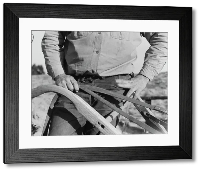 Framed Print : Purchasing farm under Bankhead-Jones Act, near Stockton, California, November 17, 1938. Creator: Dorothea Lange