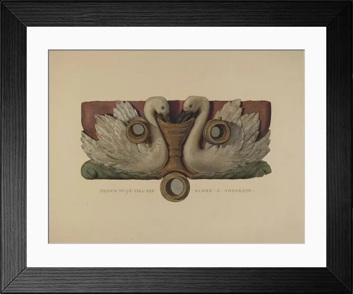 Framed Print : Hose Holder, c. 1937. Creator: Elmer G Anderson Framed Print : Hose Holder, c. 1937. Creator: Elmer G Anderson