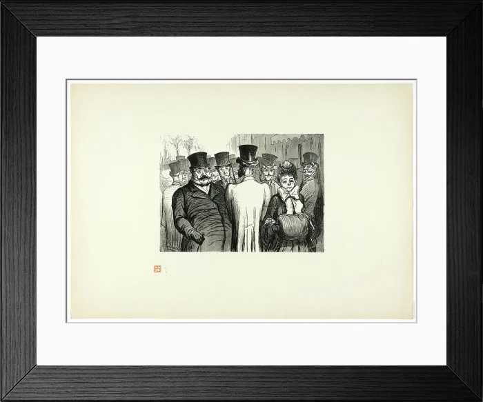 Framed Print : Le Boulevard des Italiens, from Tirage Unique de Trente-Six Bois, 1862, printed 1920. Creator: Charles Maurand Framed Print : Le Boulevard des Italiens, from Tirage Unique de Trente-Six Bois, 1862, printed 1920. Creator: Charles Maurand