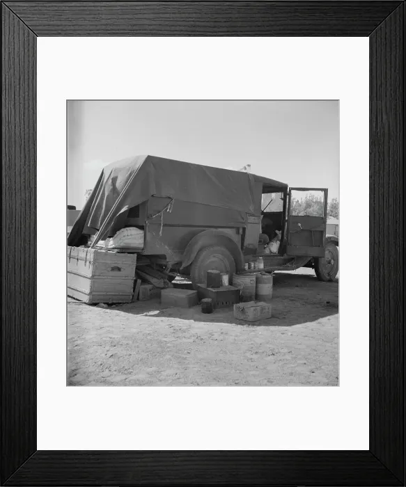 Framed Print : Tens of thousands in good times and bad move ceaselessly from place to place... 1937. Creator: Dorothea Lange Framed Print : Tens of thousands in good times and bad move ceaselessly from place to place... 1937. Creator: Dorothea Lange