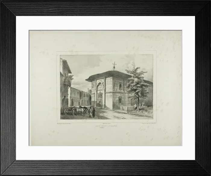 Framed Print : Greek Church, Bucharest, Wallachia, July 15, 1837, 1839. Creator: Auguste Raffet Framed Print : Greek Church, Bucharest, Wallachia, July 15, 1837, 1839. Creator: Auguste Raffet