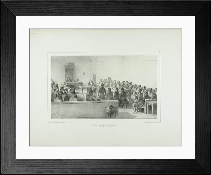 Framed Print : General Assembly of the Boyards, Bucharest, Wallachia, July 15, 1837, 1839. Creator: Auguste Raffet