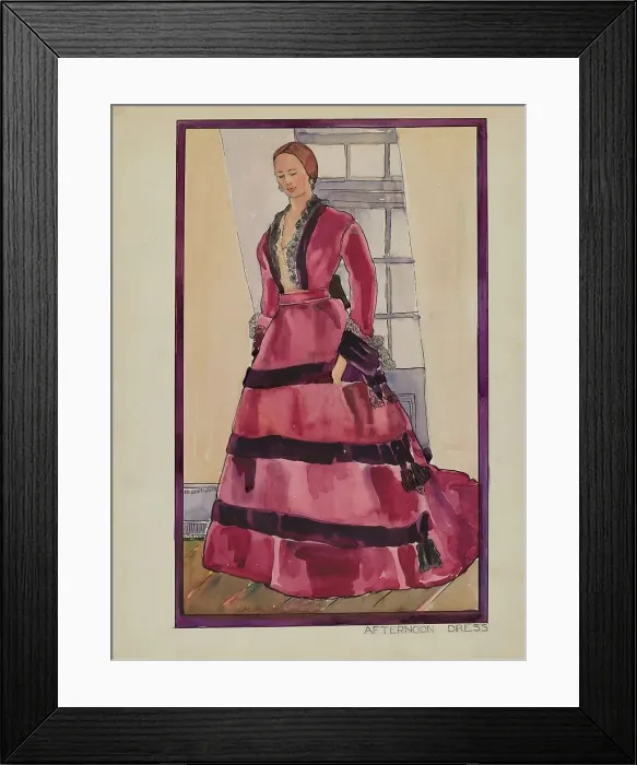 Framed Print : Dress, c. 1936. Creator: Arelia Arbo Framed Print : Dress, c. 1936. Creator: Arelia Arbo