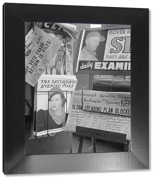 California gets a Democratic administration.... 'New Deal'... San Francisco, CA, 1938. Creator: Dorothea Lange. California gets a Democratic administration.... 'New Deal'... San Francisco, CA, 1938. Creator: Dorothea Lange