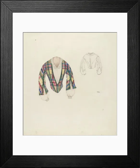 Framed Print : Jacket, c. 1937. Creator: Arelia Arbo Framed Print : Jacket, c. 1937. Creator: Arelia Arbo