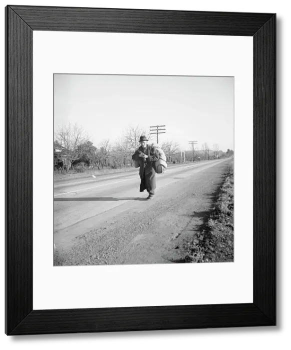 Framed Print : More than twenty-five years a bindle-stiff... Napa Valley, California, 1938. Creator: Dorothea Lange Framed Print : More than twenty-five years a bindle-stiff... Napa Valley, California, 1938. Creator: Dorothea Lange