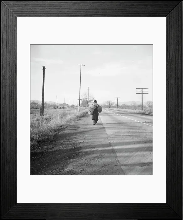 Framed Print : More than twenty-five years a bindle-stiff... Napa Valley, California, 1938. Creator: Dorothea Lange Framed Print : More than twenty-five years a bindle-stiff... Napa Valley, California, 1938. Creator: Dorothea Lange