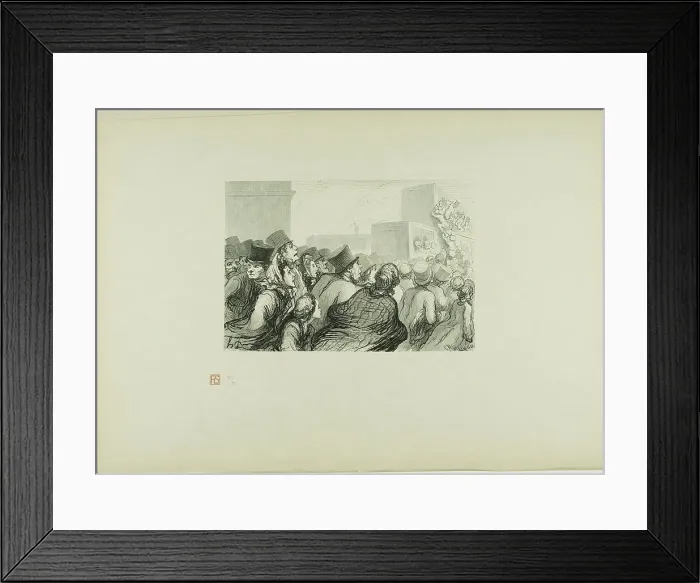 Framed Print : The Sunday Rush, 1862, printed 1920. Creator: Charles Maurand Framed Print : The Sunday Rush, 1862, printed 1920. Creator: Charles Maurand