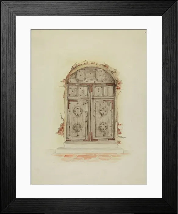 Framed Print : Doorway, 1937. Creator: Dayton Brown Framed Print : Doorway, 1937. Creator: Dayton Brown