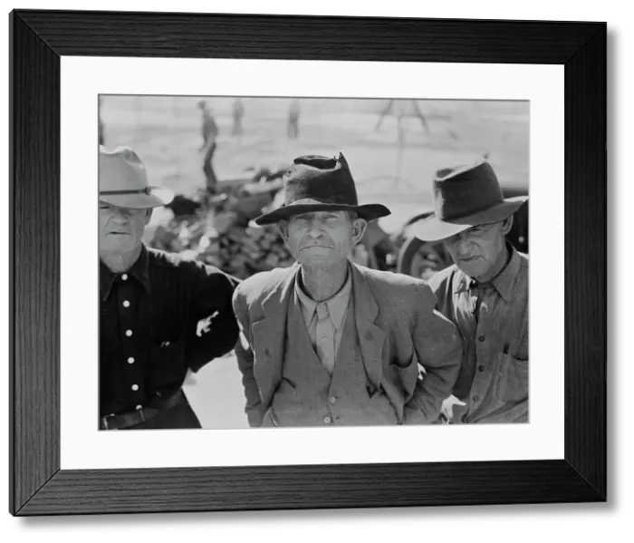 Framed Print : Ex-tenant farmer on relief grant in the Imperial Valley, California, 1937. Creator: Dorothea Lange