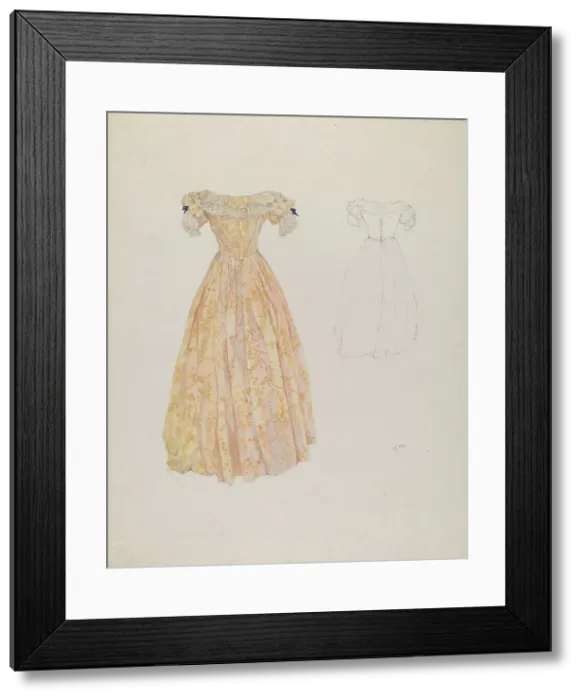 Framed Print : Wedding Dress, c. 1937. Creator: Arelia Arbo Framed Print : Wedding Dress, c. 1937. Creator: Arelia Arbo