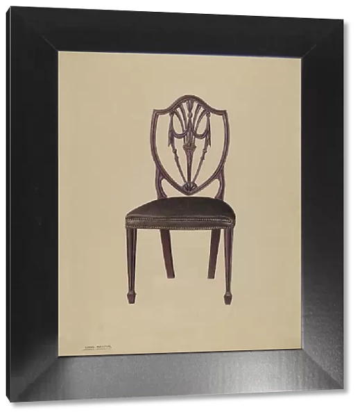 Side Chair, c. 1937. Creator: Louis Annino