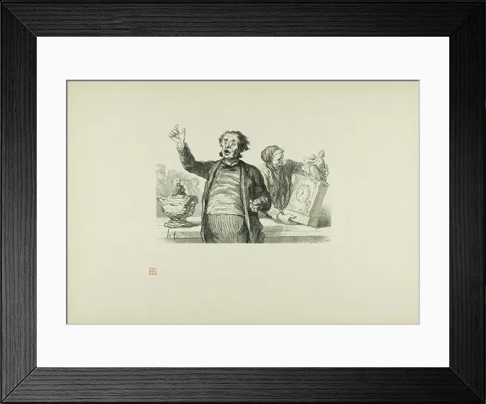 Framed Print : The Auction House: The Auctioneer, 1864, printed 1920. Creator: Charles Maurand Framed Print : The Auction House: The Auctioneer, 1864, printed 1920. Creator: Charles Maurand