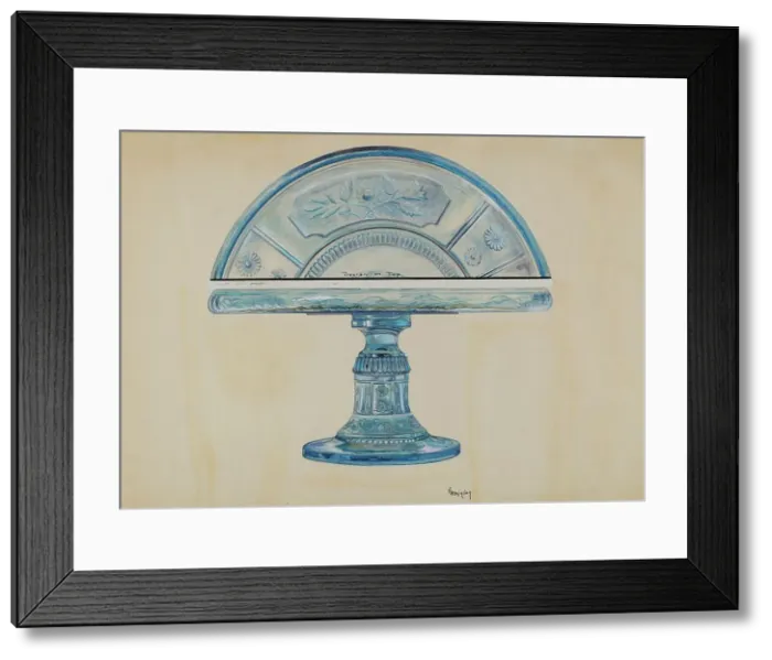 Framed Print : Cake Plate, c. 1936. Creator: Ralph Atkinson Framed Print : Cake Plate, c. 1936. Creator: Ralph Atkinson