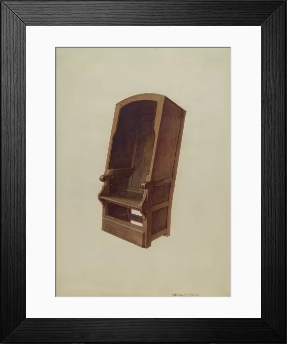 Framed Print : Chair, c. 1941. Creator: Ethelbert Brown Framed Print : Chair, c. 1941. Creator: Ethelbert Brown