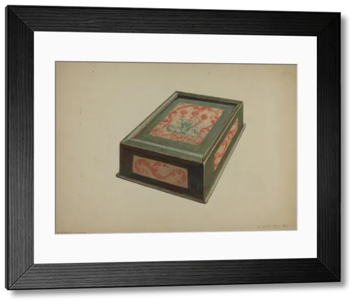Framed Print : Pa. German Box, 1935 / 1942. Creator: Ethelbert Brown Framed Print : Pa. German Box, 1935 / 1942. Creator: Ethelbert Brown