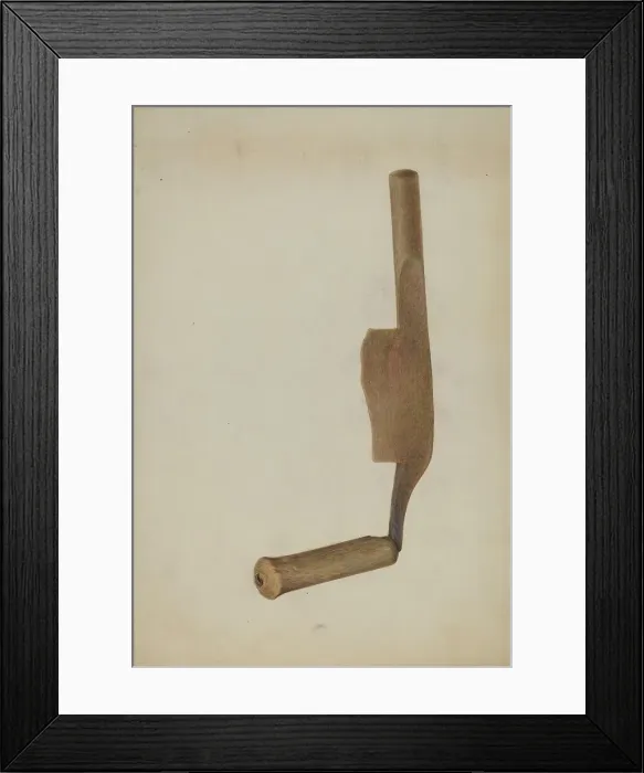 Framed Print : Drawknife, c. 1938. Creator: George C. Brown Framed Print : Drawknife, c. 1938. Creator: George C. Brown