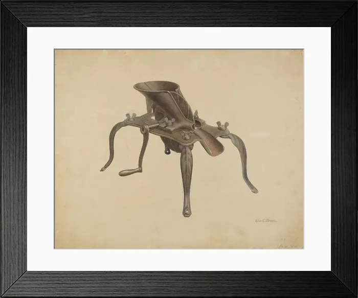 Framed Print : Cherry Stoner, c. 1940. Creator: George C. Brown Framed Print : Cherry Stoner, c. 1940. Creator: George C. Brown