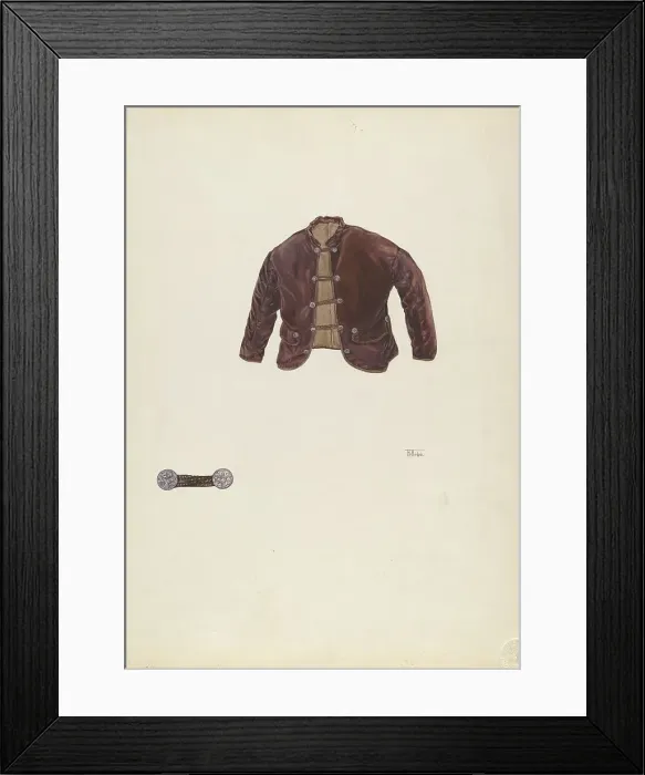 Framed Print : Child's Jacket, c. 1937. Creator: Arelia Arbo Framed Print : Child's Jacket, c. 1937. Creator: Arelia Arbo