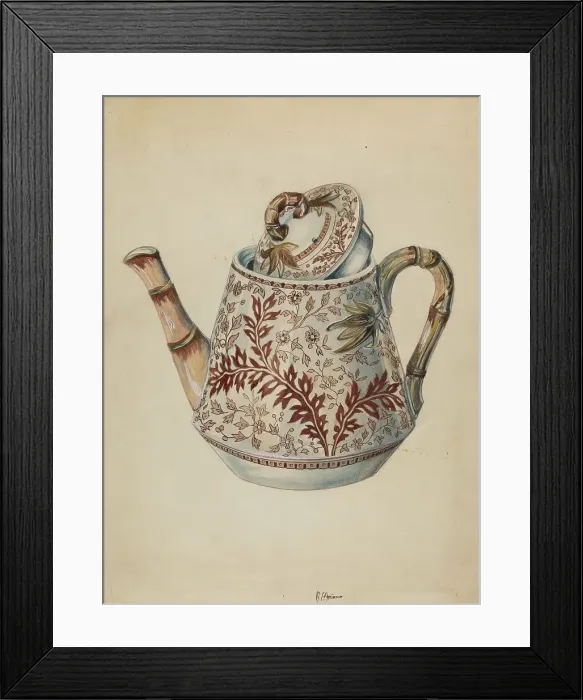 Framed Print : Teapot, c. 1936. Creator: Ralph Atkinson Framed Print : Teapot, c. 1936. Creator: Ralph Atkinson