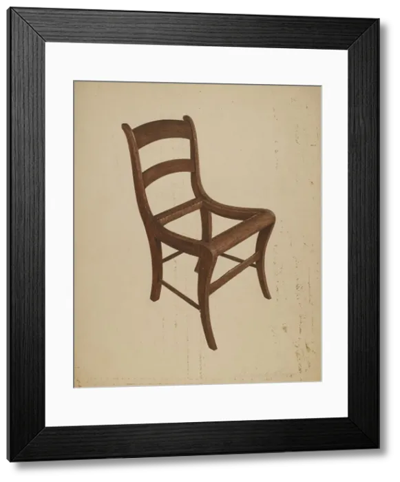 Framed Print : Chair (frame), c. 1940. Creator: George C. Brown Framed Print : Chair (frame), c. 1940. Creator: George C. Brown