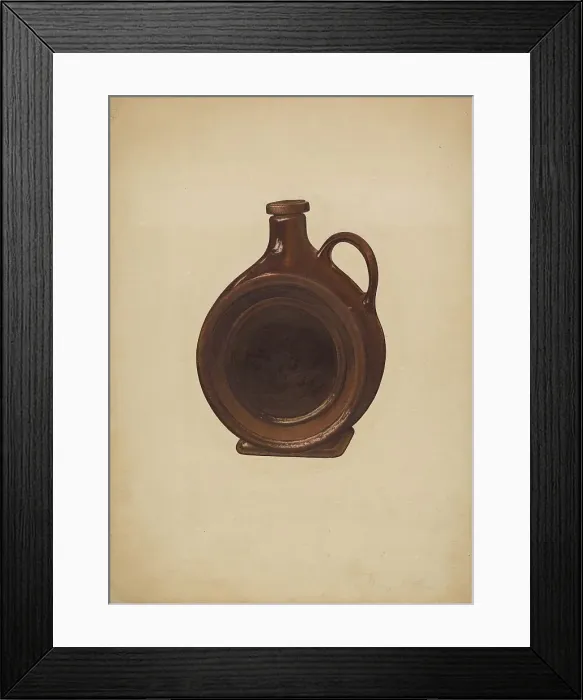 Framed Print : Pottery Jug, c. 1939. Creator: George C. Brown Framed Print : Pottery Jug, c. 1939. Creator: George C. Brown