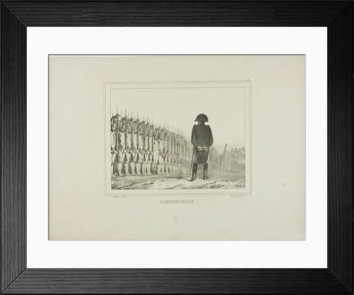 Framed Print : The Inspection, 1833. Creator: Auguste Raffet Framed Print : The Inspection, 1833. Creator: Auguste Raffet