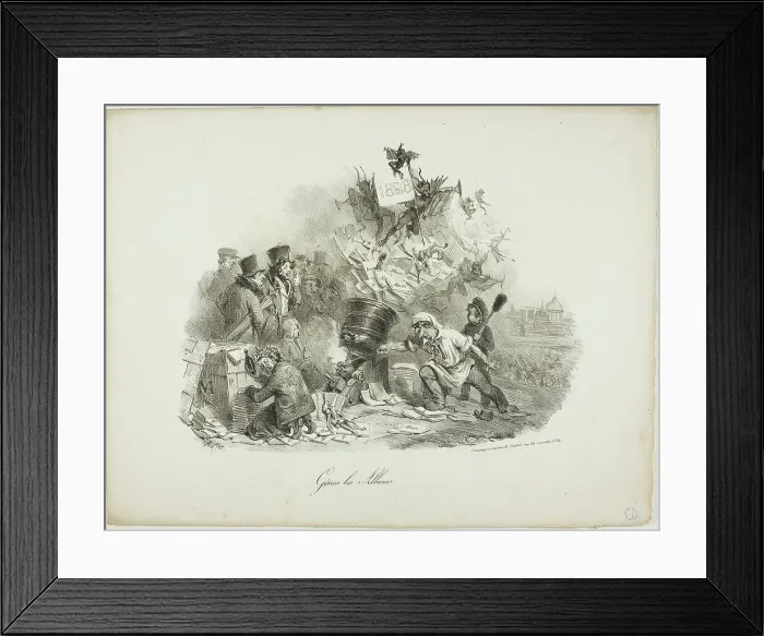 Framed Print : Gâres les Albums, 1828. Creator: Auguste Raffet Framed Print : Gâres les Albums, 1828. Creator: Auguste Raffet