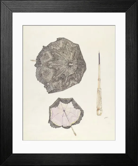 Framed Print : Carriage Sunshade, c. 1937. Creator: Arelia Arbo Framed Print : Carriage Sunshade, c. 1937. Creator: Arelia Arbo