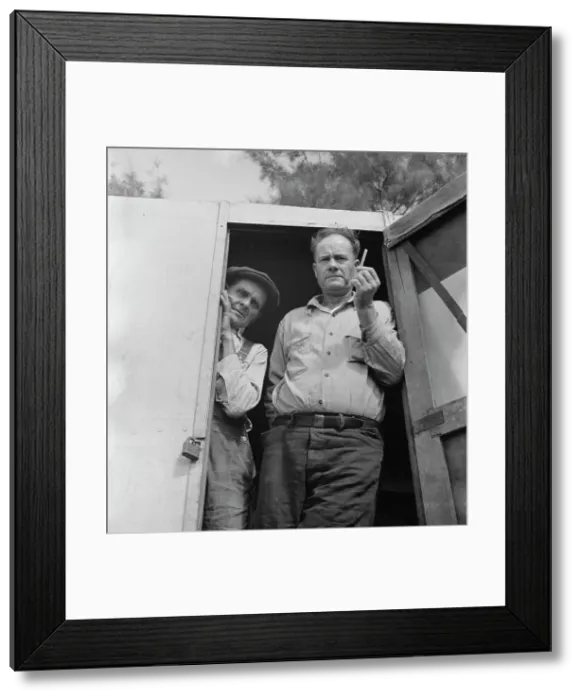 Framed Print : Occupants--one more home on wheels, California, 1936. Creator: Dorothea Lange Framed Print : Occupants--one more home on wheels, California, 1936. Creator: Dorothea Lange