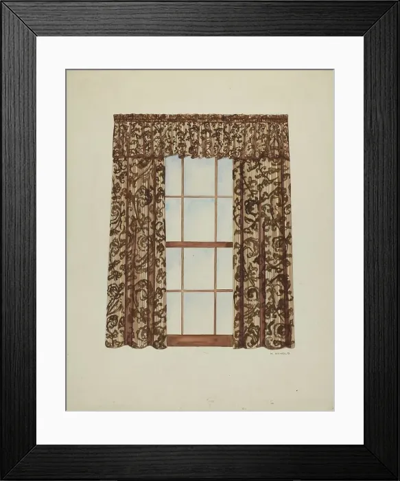 Framed Print : Drapery, 1935 / 1942. Creator: Madeline Arnold Framed Print : Drapery, 1935 / 1942. Creator: Madeline Arnold