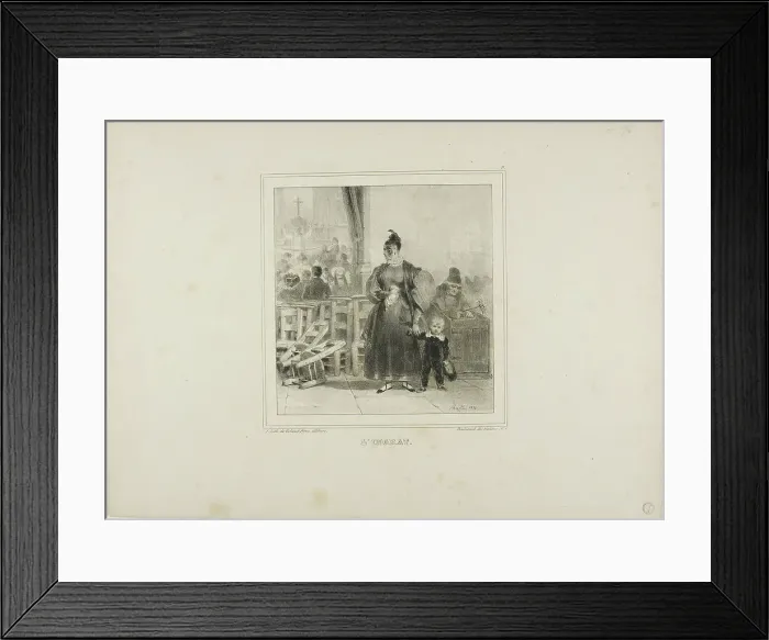 Framed Print : The Ingrate, 1832. Creator: Auguste Raffet Framed Print : The Ingrate, 1832. Creator: Auguste Raffet