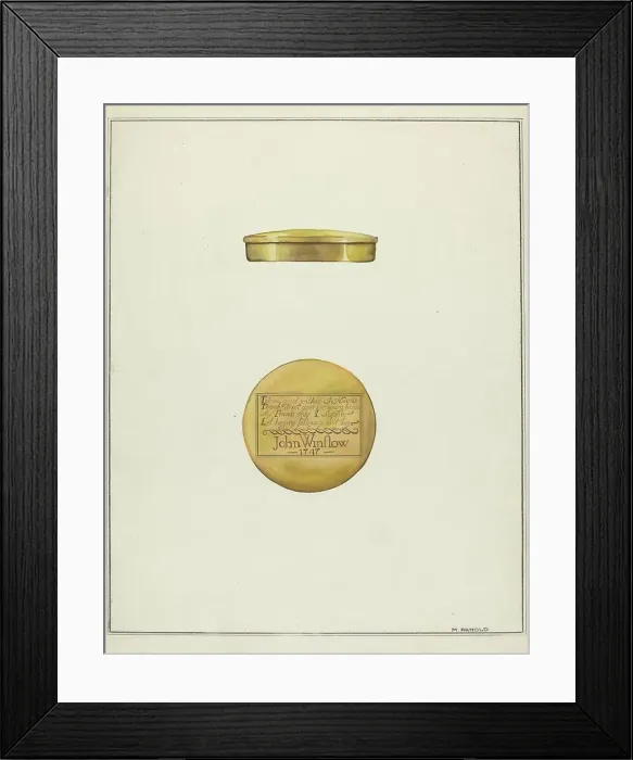 Framed Print : Snuff Box, c. 1936. Creator: Madeline Arnold Framed Print : Snuff Box, c. 1936. Creator: Madeline Arnold