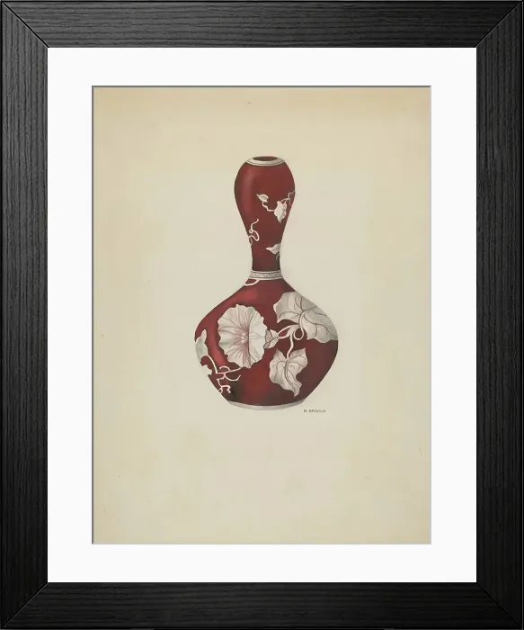 Framed Print : Vase, c. 1937. Creator: Madeline Arnold Framed Print : Vase, c. 1937. Creator: Madeline Arnold