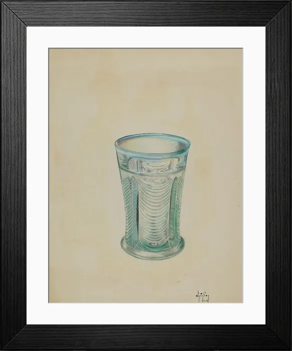 Framed Print : Water Glass, 1936. Creator: Ralph Atkinson