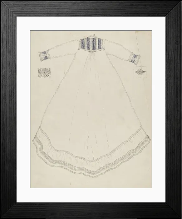 Framed Print : Nightgown, 1935 / 1942. Creator: Evelyn Bailey Framed Print : Nightgown, 1935 / 1942. Creator: Evelyn Bailey