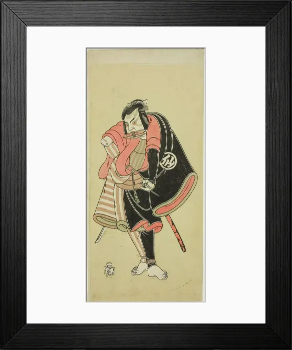 Framed Print : The Actor Nakamura Sukegoro II as Aso no Matsuwaka, a Ninja (Shadow Warrior), in the Pl... c. 1768. Creator: Shunsho Framed Print : The Actor Nakamura Sukegoro II as Aso no Matsuwaka, a Ninja (Shadow Warrior), in the Pl... c. 1768. Creator: Shunsho