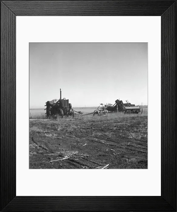 Framed Print : Discouraged farmers have been leaving this area over a period of years... Mills, New Mexico, 1935. Creator: Dorothea Lange Framed Print : Discouraged farmers have been leaving this area over a period of years... Mills, New Mexico, 1935. Creator: Dorothea Lange