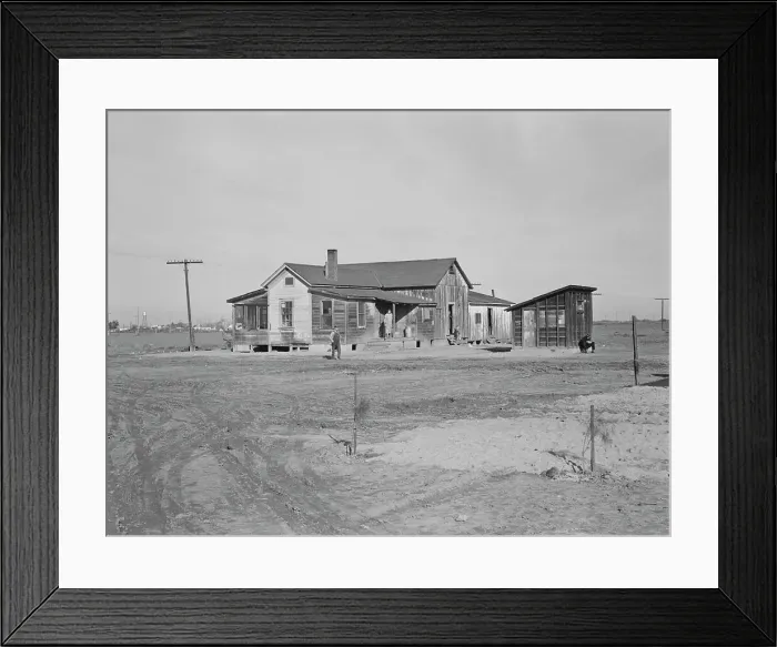 Framed Print : Cotton workers, outskirts of Firebaugh, west side of San Joaquin Valley, California, 1939. Creator: Dorothea Lange Framed Print : Cotton workers, outskirts of Firebaugh, west side of San Joaquin Valley, California, 1939. Creator: Dorothea Lange