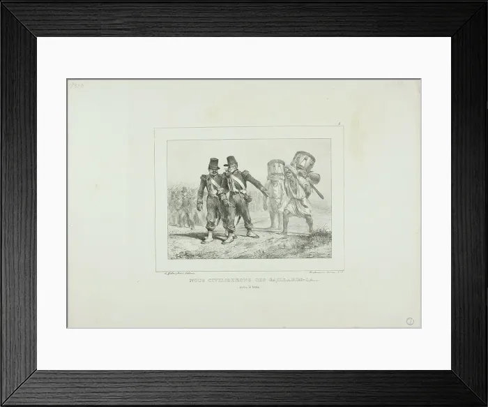 Framed Print : We Will Civilize those Fellows... with Time, 1836–37. Creator: Auguste Raffet Framed Print : We Will Civilize those Fellows... with Time, 1836–37. Creator: Auguste Raffet